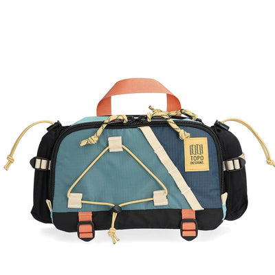 topo designs mountain hydro hip pack 4.4L geode green sea pine color front