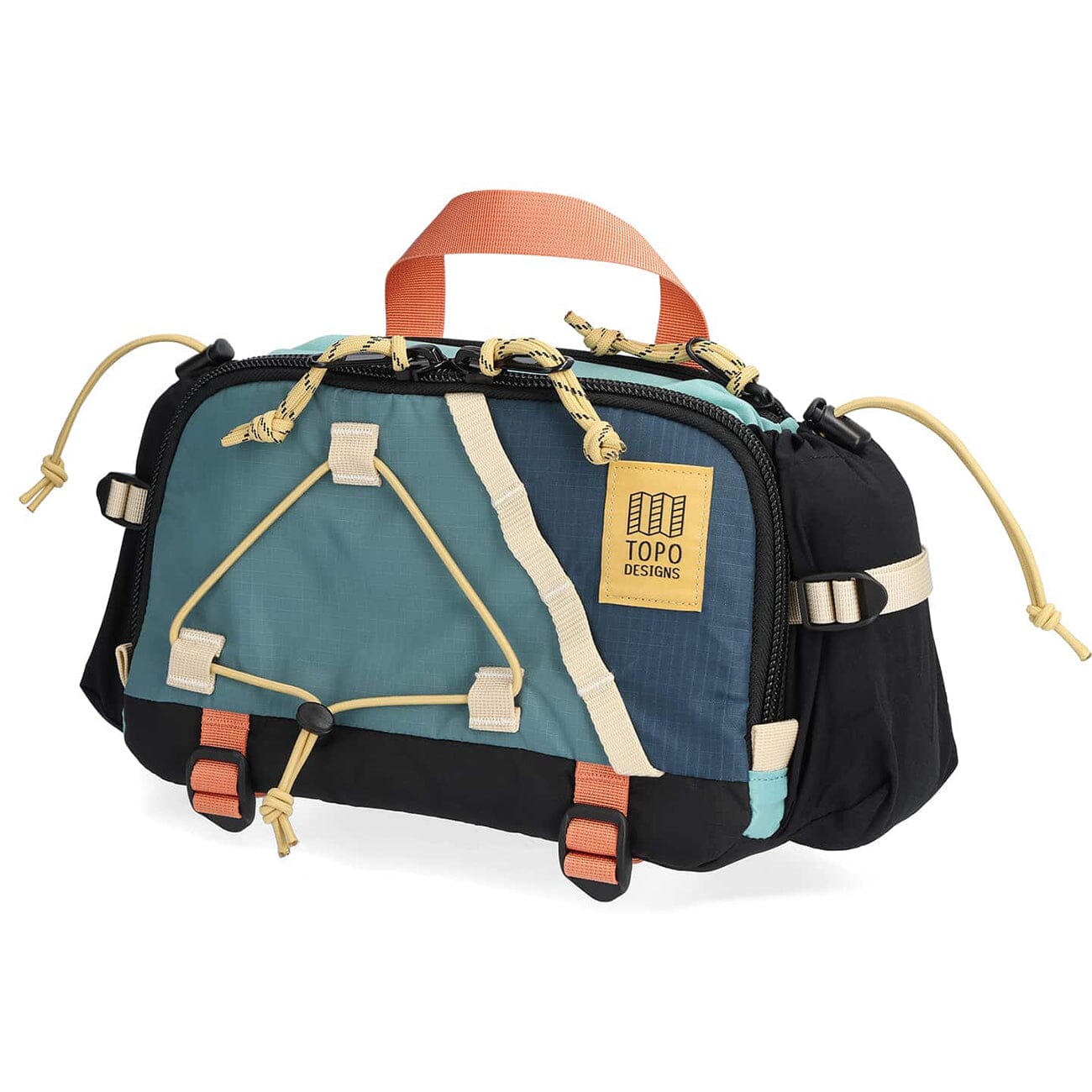 topo designs mountain hydro hip pack 4.4L geode green sea pine color side