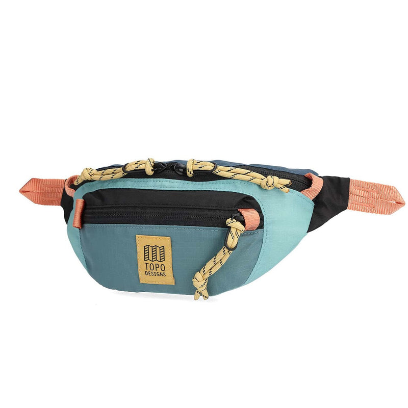 topo designs mountain waist pack geode green sea pine side view