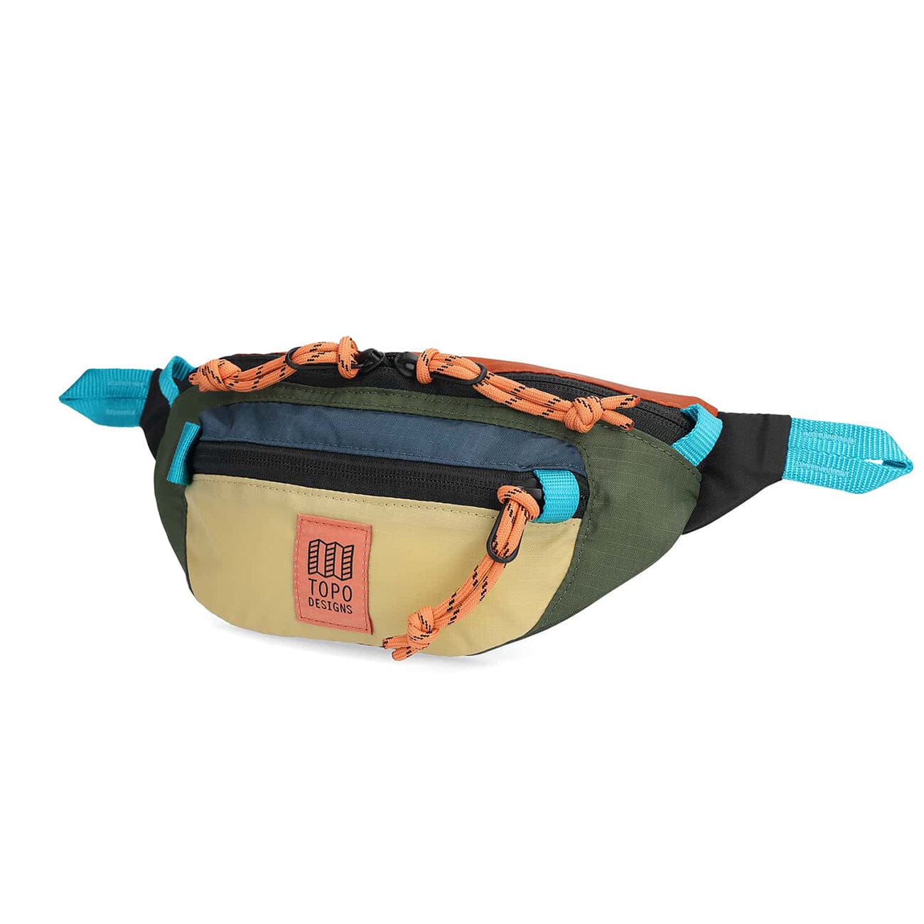 topo designs mountain waist pack olive and hemp side view