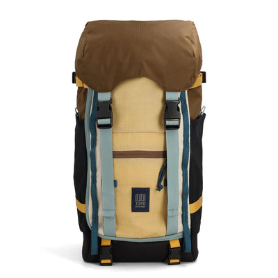 topo designs rover trail pack 22L, desert palm and sahara, front view