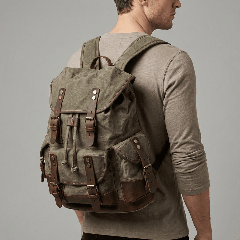 Rugged Canvas Hiking Backpack - UPPSALA | Eiken Shop