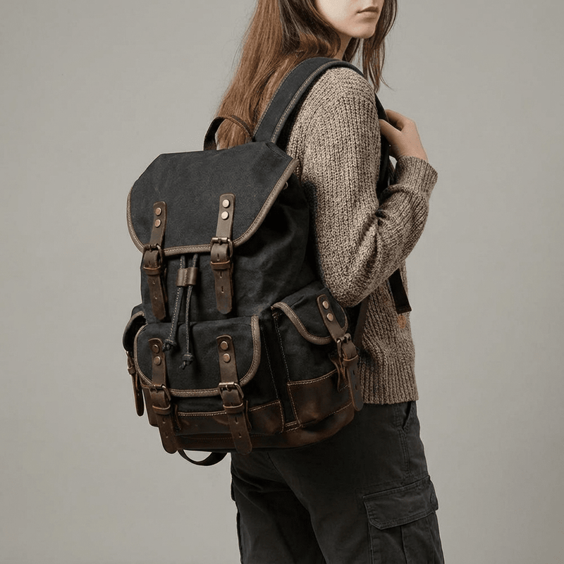 Rugged Canvas Hiking Backpack - UPPSALA | Eiken Shop