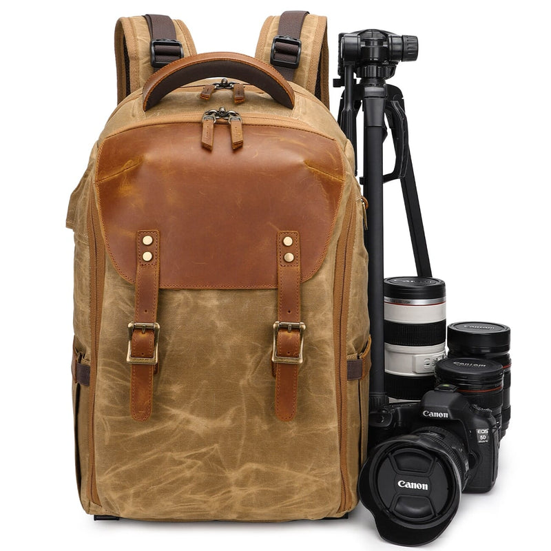 Vintage Canvas Camera Backpack | JOTUNHEIMEN