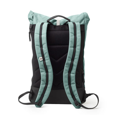 wanaka backpack in silver pine, meromero, back view