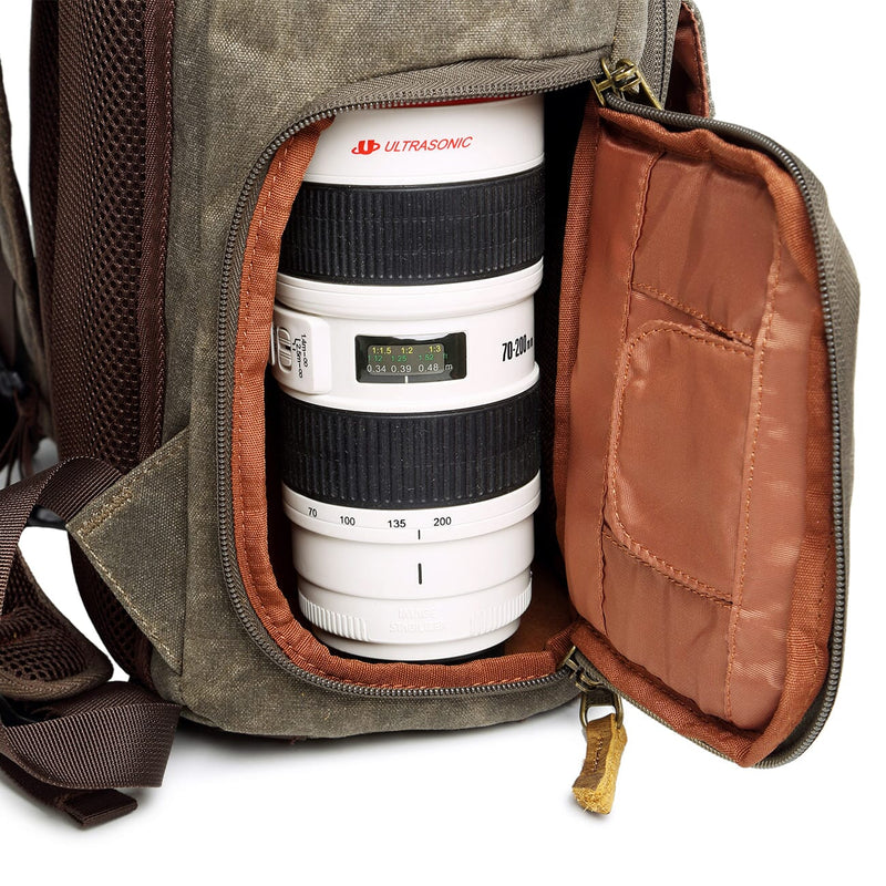 Open Camera Backpack Waterproof Canvas Camera Backpack - Elevate Your Photography Gear