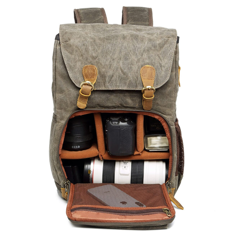 Waterproof Canvas Camera Backpack | YELLOWSTONE