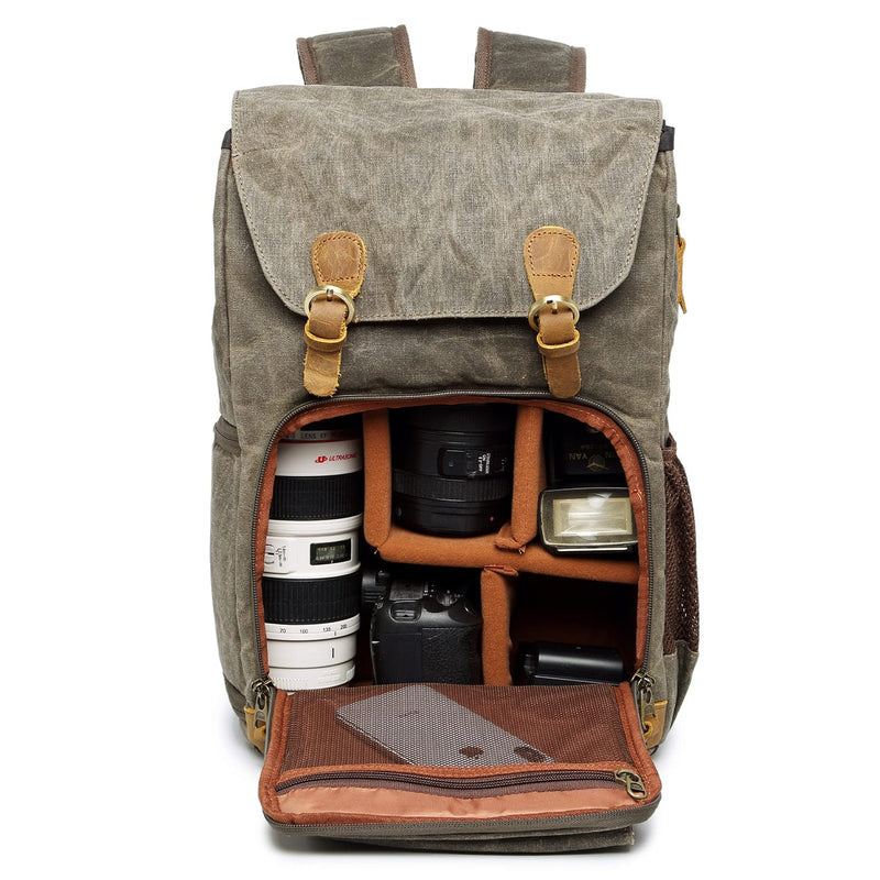 Waterproof Canvas Camera Backpack | YELLOWSTONE