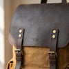 Mochila de viaje lona encerada 27L | LATVIA - Caqui / Sí