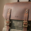 Waxed Canvas Camera Backpack | ALGONQUIN - Green Army / Yes