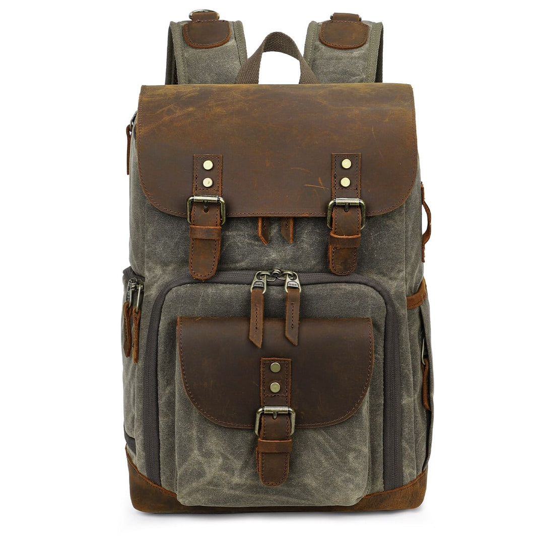 canvas leather camera backpack Vintage Leather Camera Backpack | DENALI