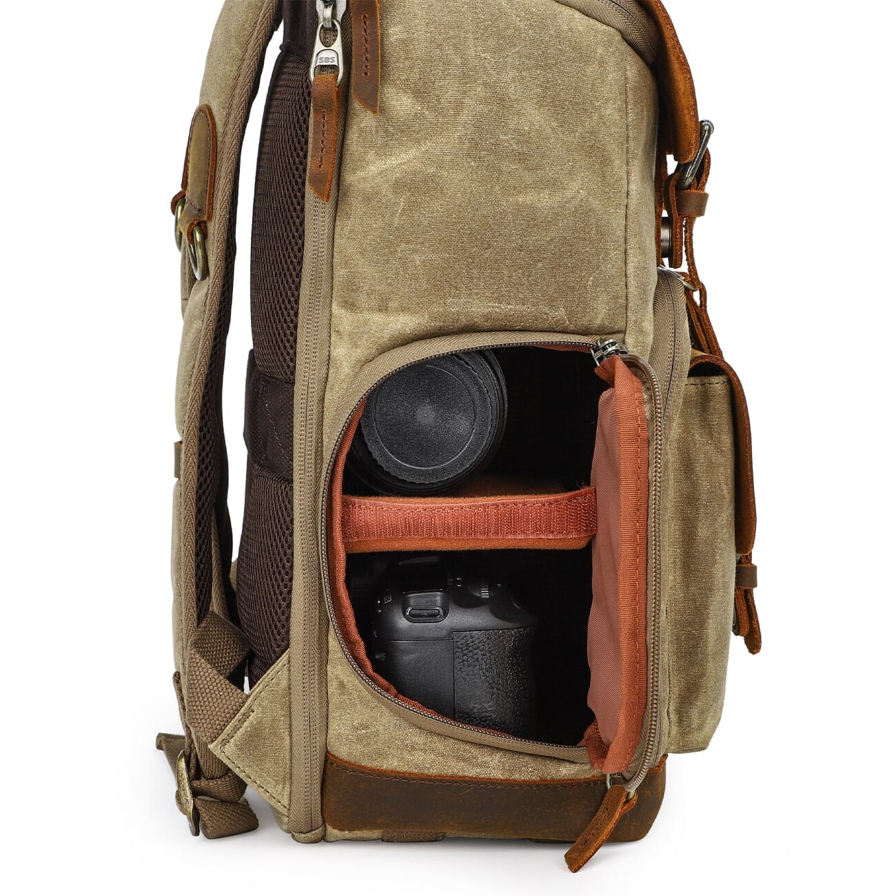Used Camera Backpack Vintage Leather Camera Backpack - Capture Life's Moments in Style ...