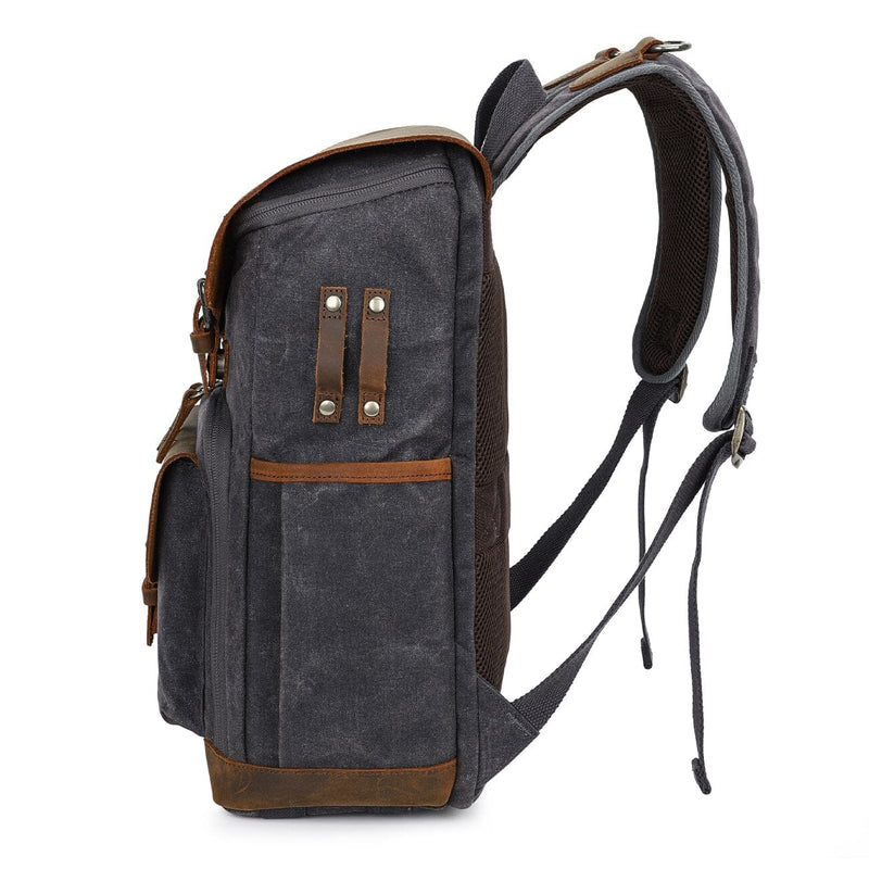 Vintage Leather Camera Backpack | DENALI