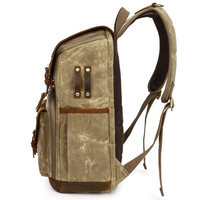 Vintage Leather Camera Backpack | DENALI