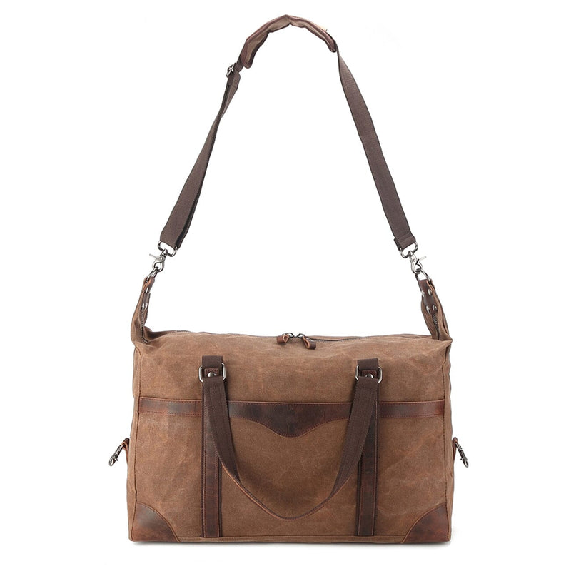 waxed duffle bag removable adjustable shoulder strap