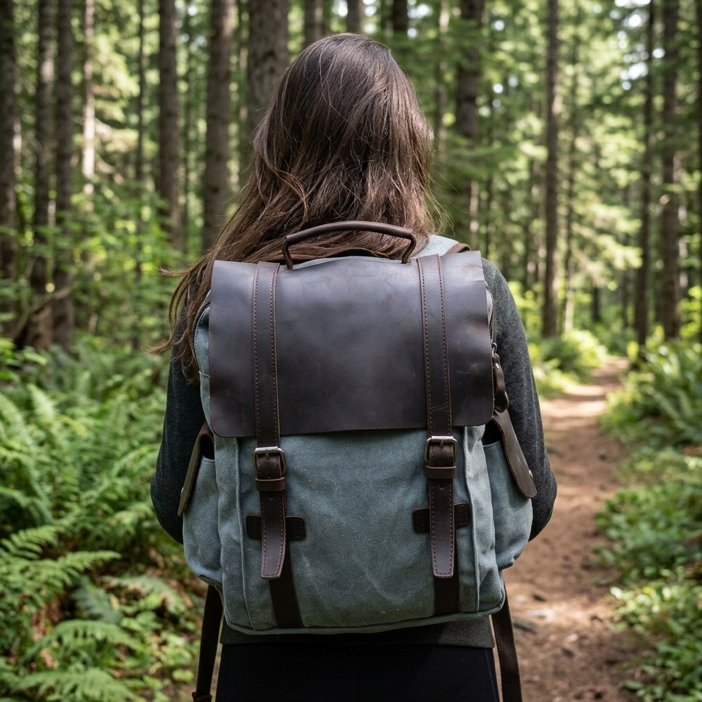 Small Canvas Backpack - MANITOBA