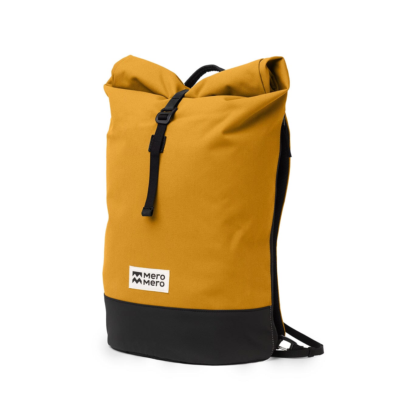 yellow eco friendly backpack mero mero side view