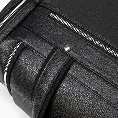reliable Black Leather Duffle Bag