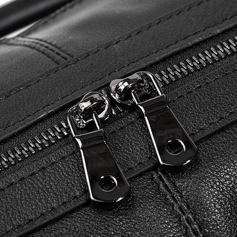 cabin black leather holdall
