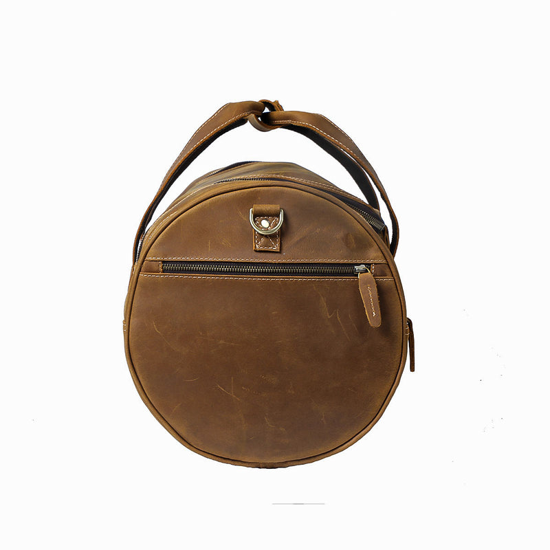 Coffee Leather Holdall