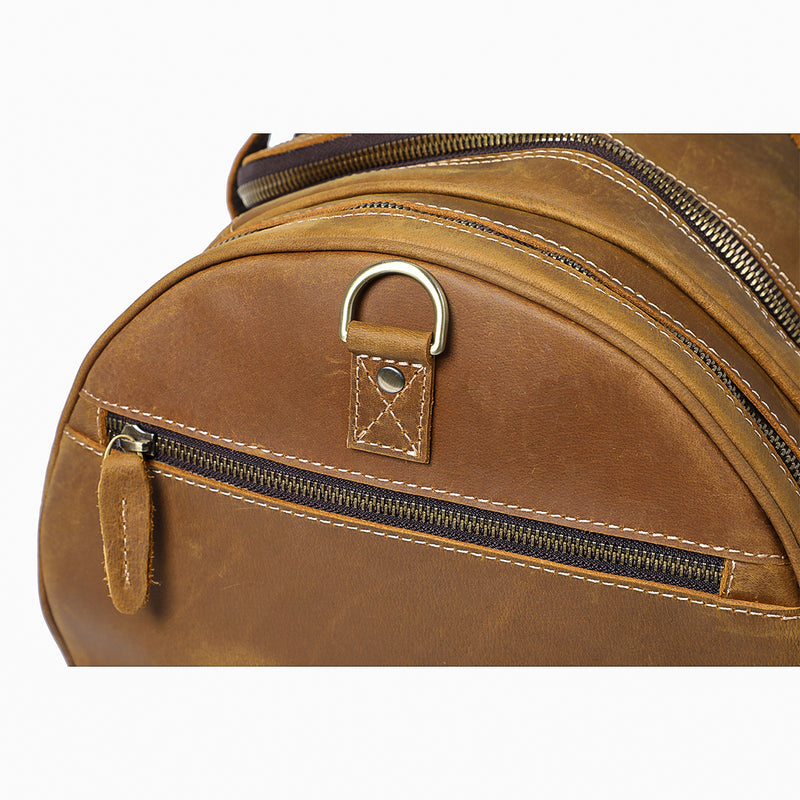 Coffee Leather Holdall