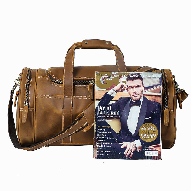 Coffee Leather Holdall