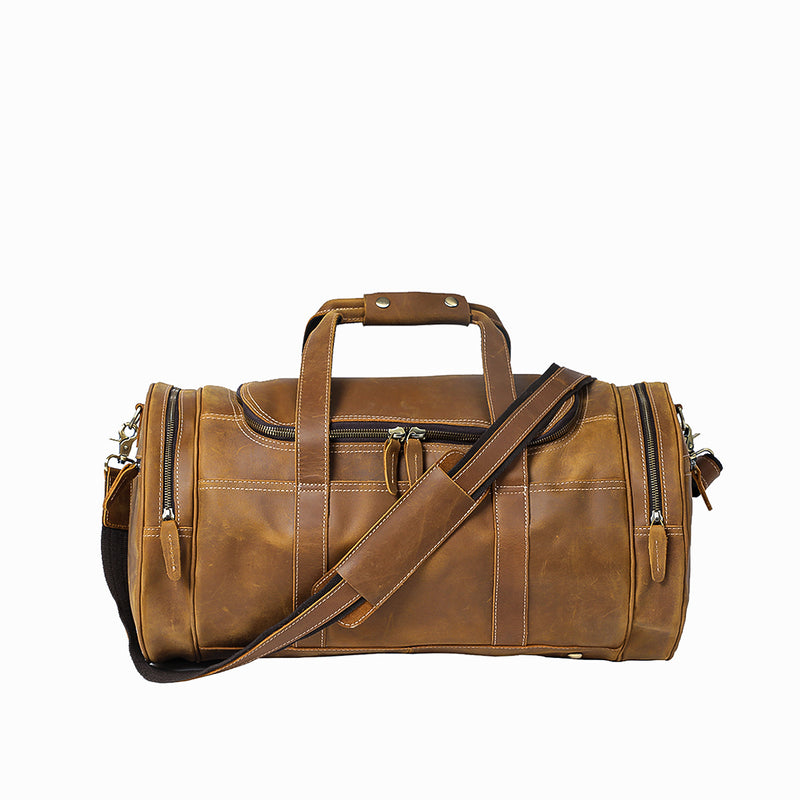 Coffee Leather Holdall