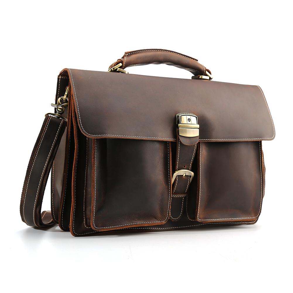 Brown Leather Shoulder Bag women