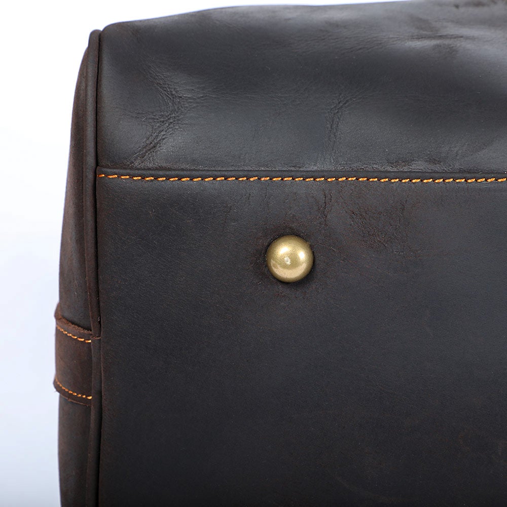 brown Leather Weekender Bag