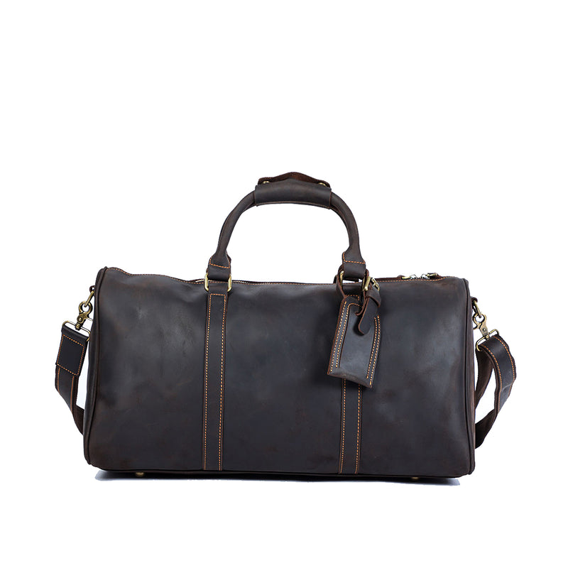 brown Leather Weekender Bag