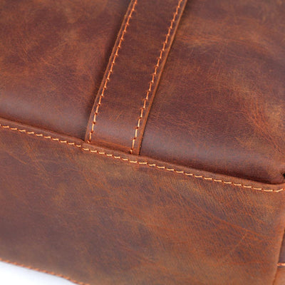 Coffee Leather Tote Bag luxury