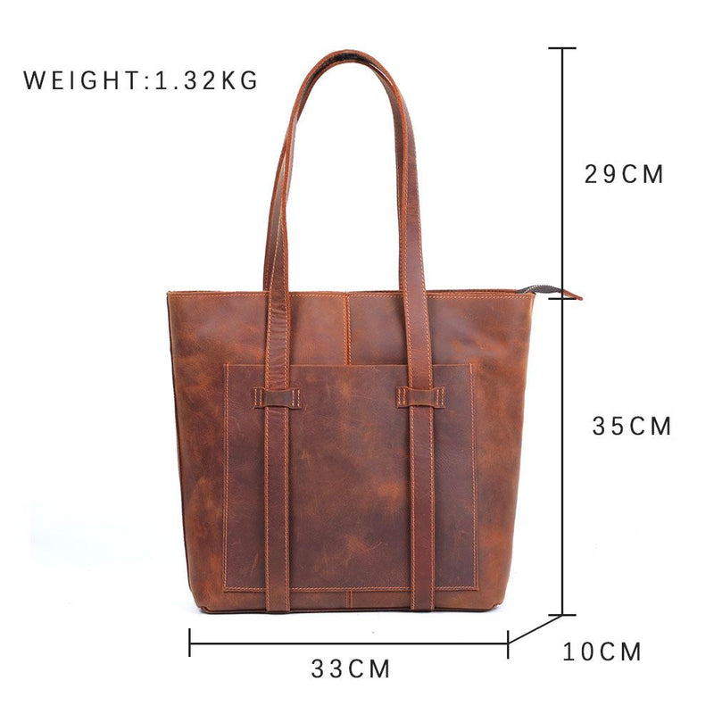 Tote Bag en Cuir rétro