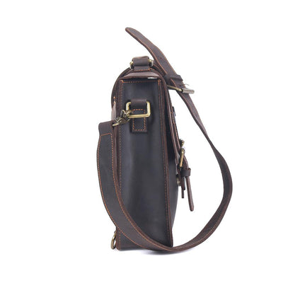 leather courier bag adjustable strap