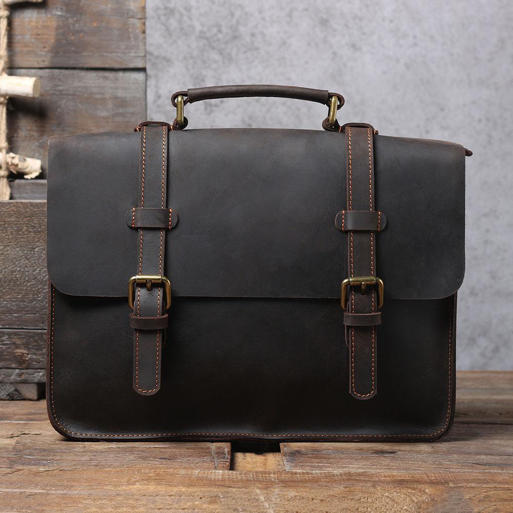 leather courier bag for men