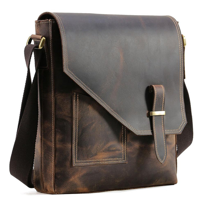 coffee Leather Satchel