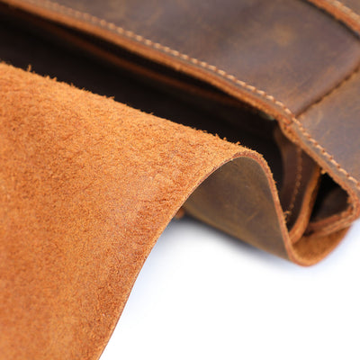 vintage leather shoulder bag