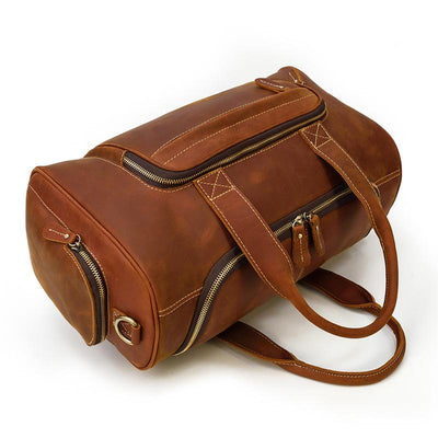 cheap men's leather holdall