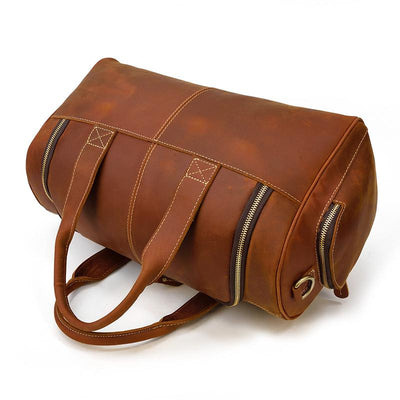 weekend men's leather holdall