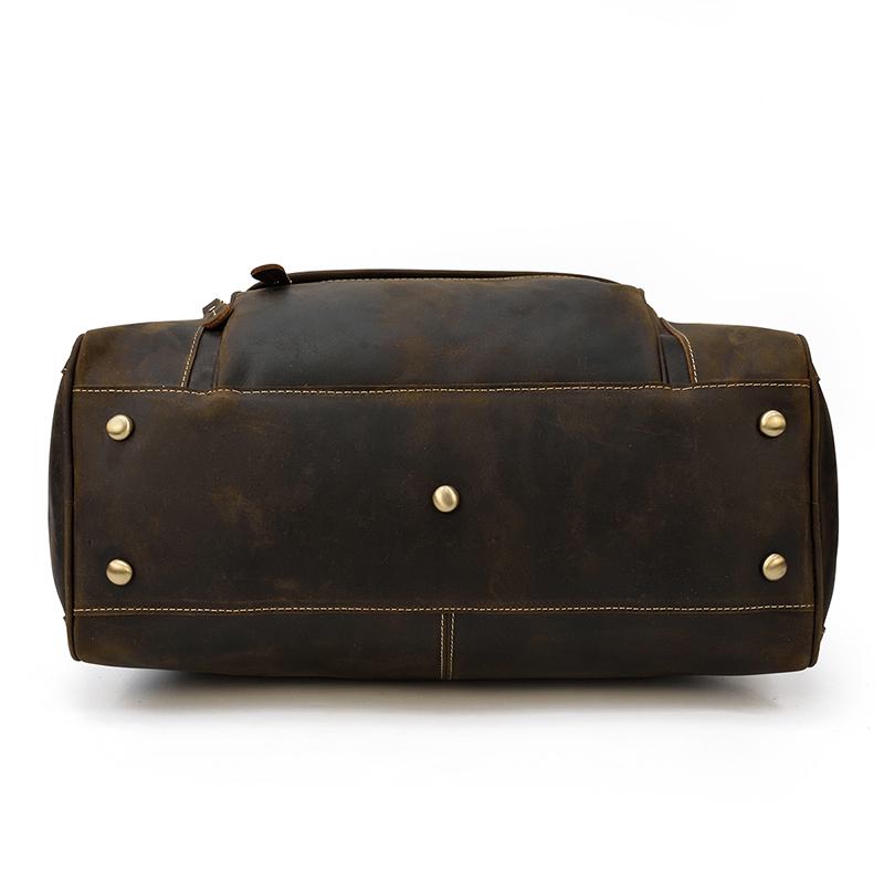 travel men's leather holdall