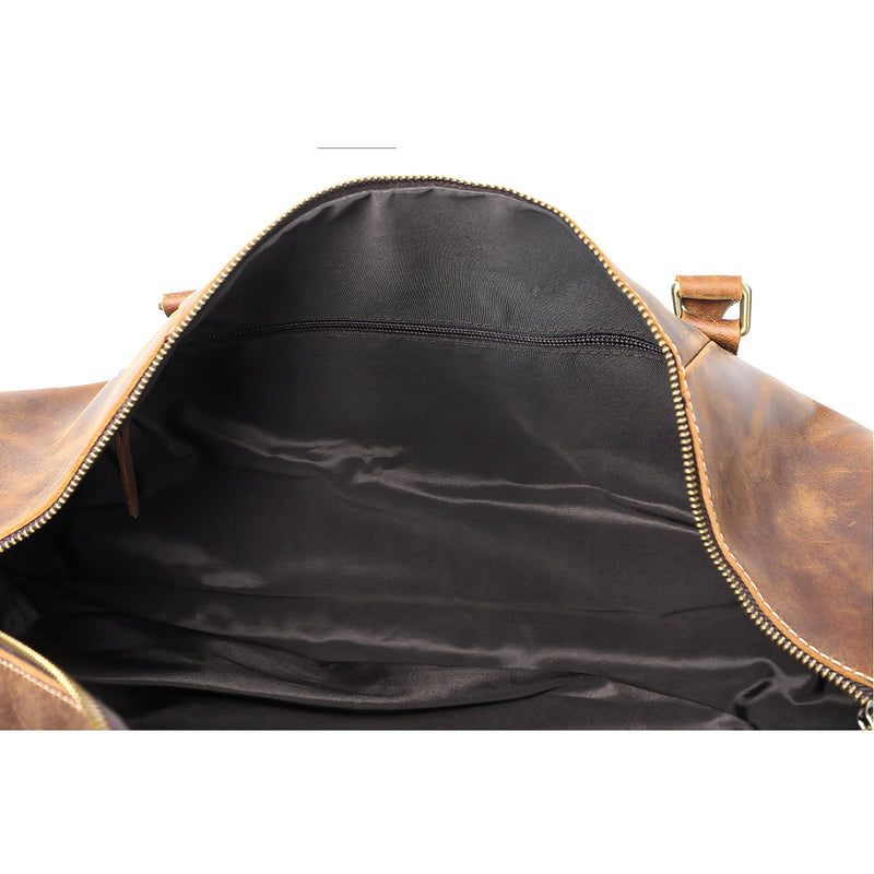 Mens Leather Travel Bag