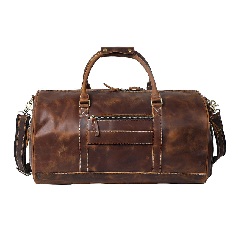 Mens Leather Travel Bag