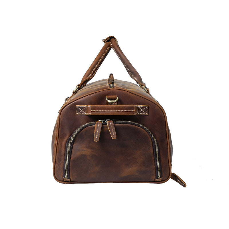 Mens Leather Travel Bag