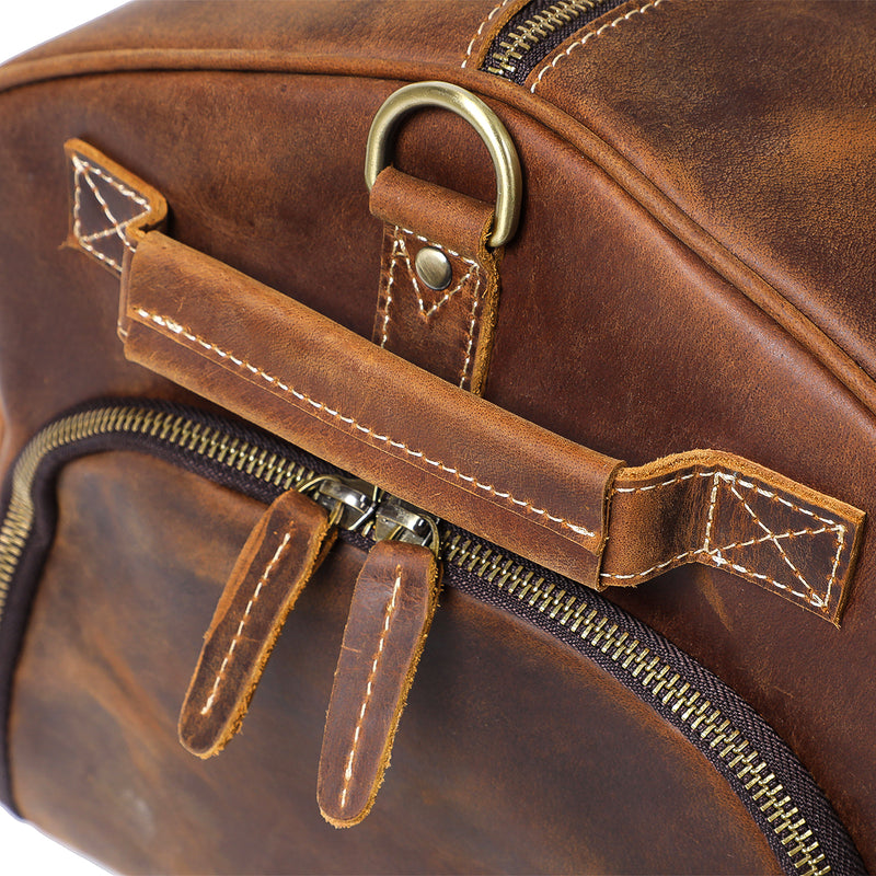 Mens Leather Travel Bag