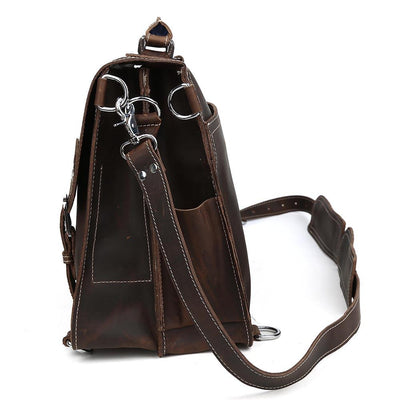 removable strap Tan Leather Shoulder Bag