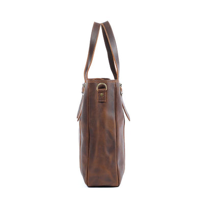 men's Vintage Leather Tote Bag