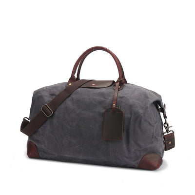 sac bagage vintage gris