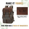 Waxed Canvas Camera Backpack | ALGONQUIN - Green Army / Yes