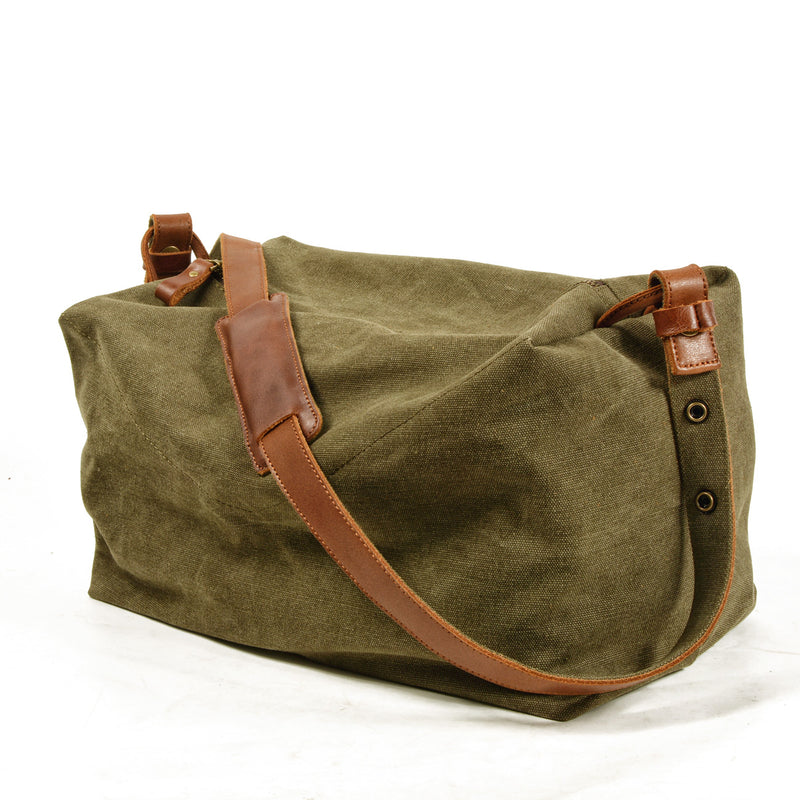 army green duffel bag