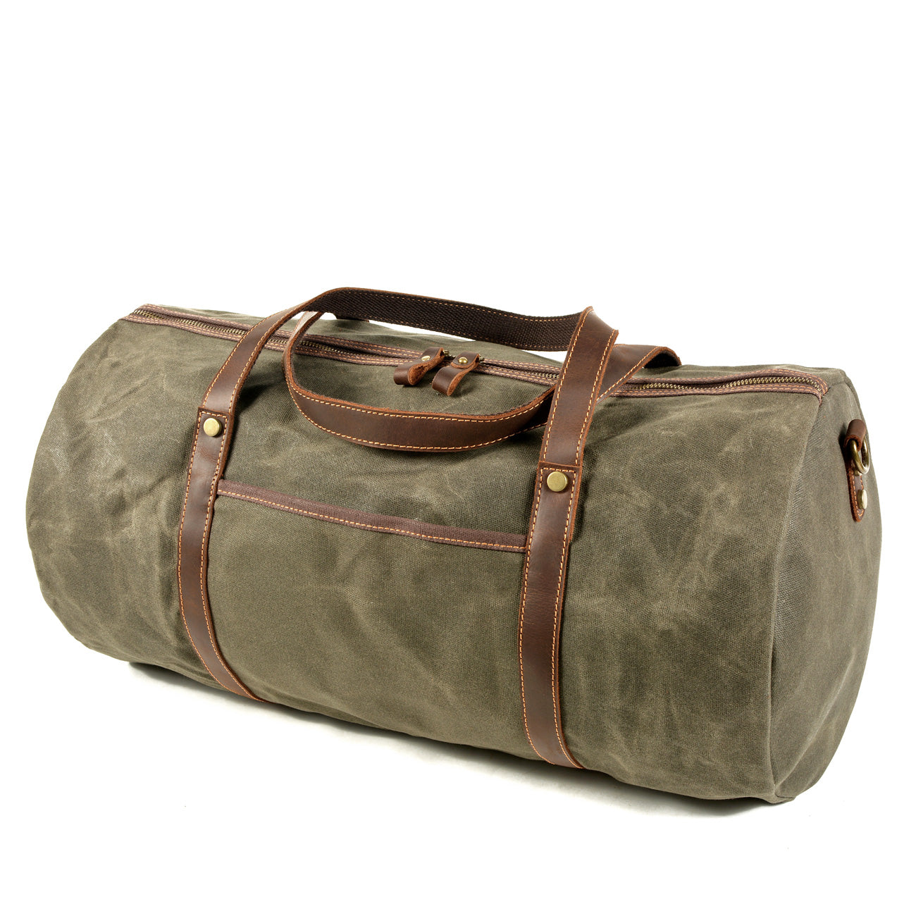 Handmade Leather Duffle Bag, Military/Army Duffle Bag