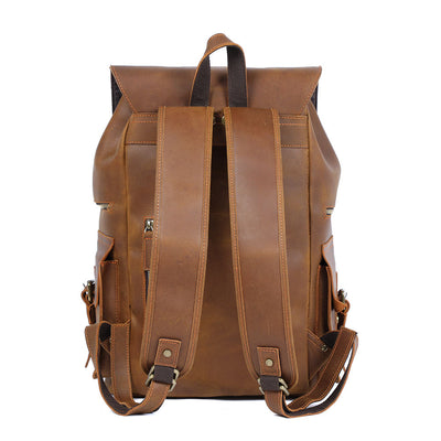 authentic leather backpack